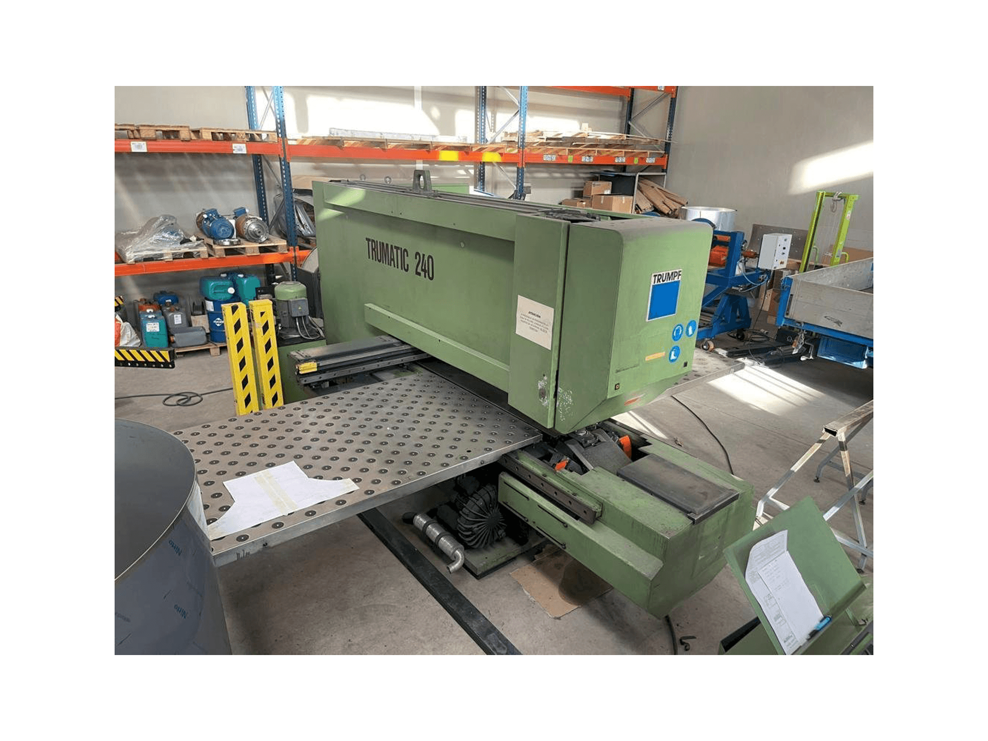 Front view of Trumpf TRUMATIC 240 machine
