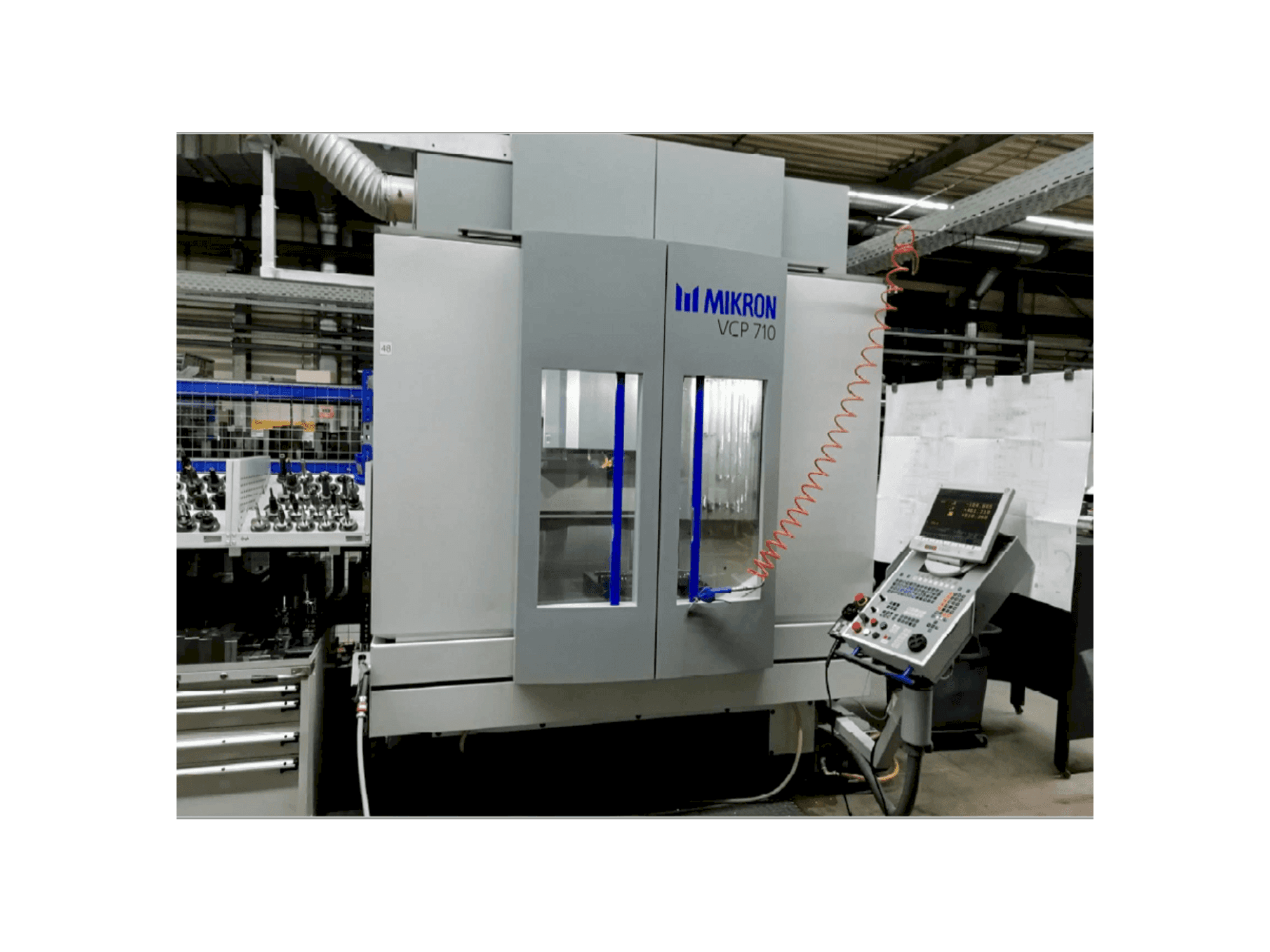 Front view of MIKRON VCP 710 machine