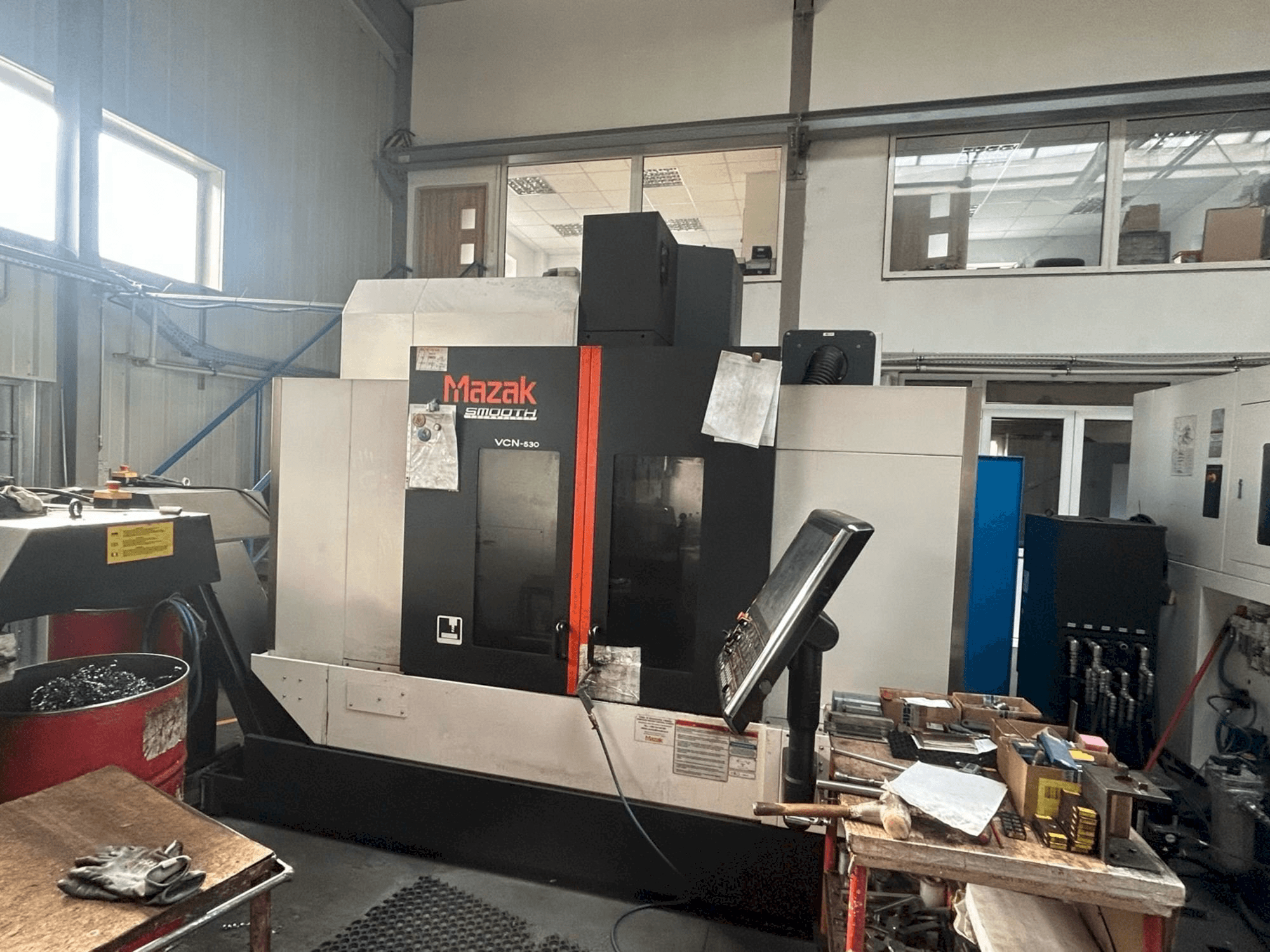 Front view of Mazak VCN-530 machine
