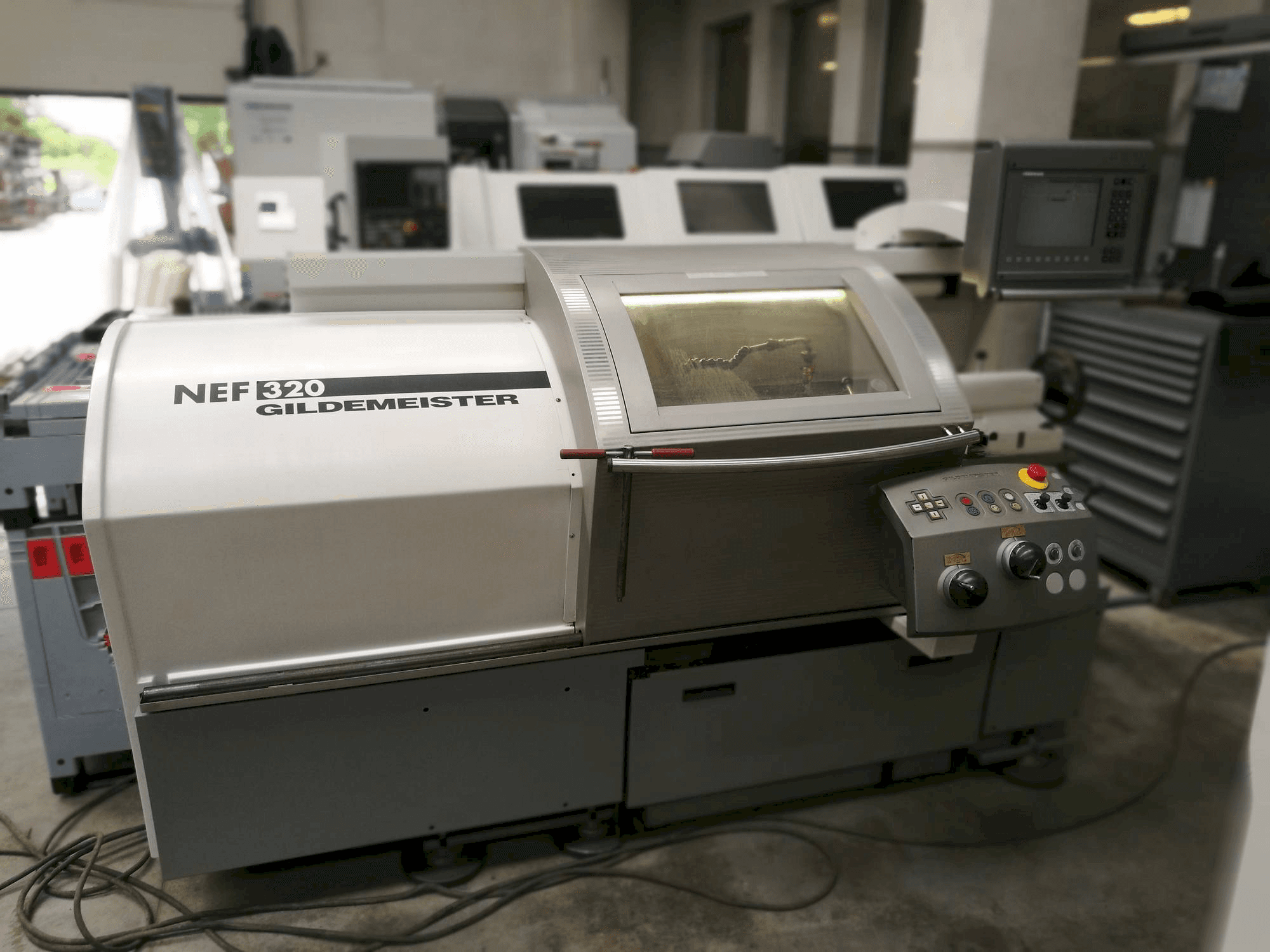 Front view of Gildemeister NEF 320 machine
