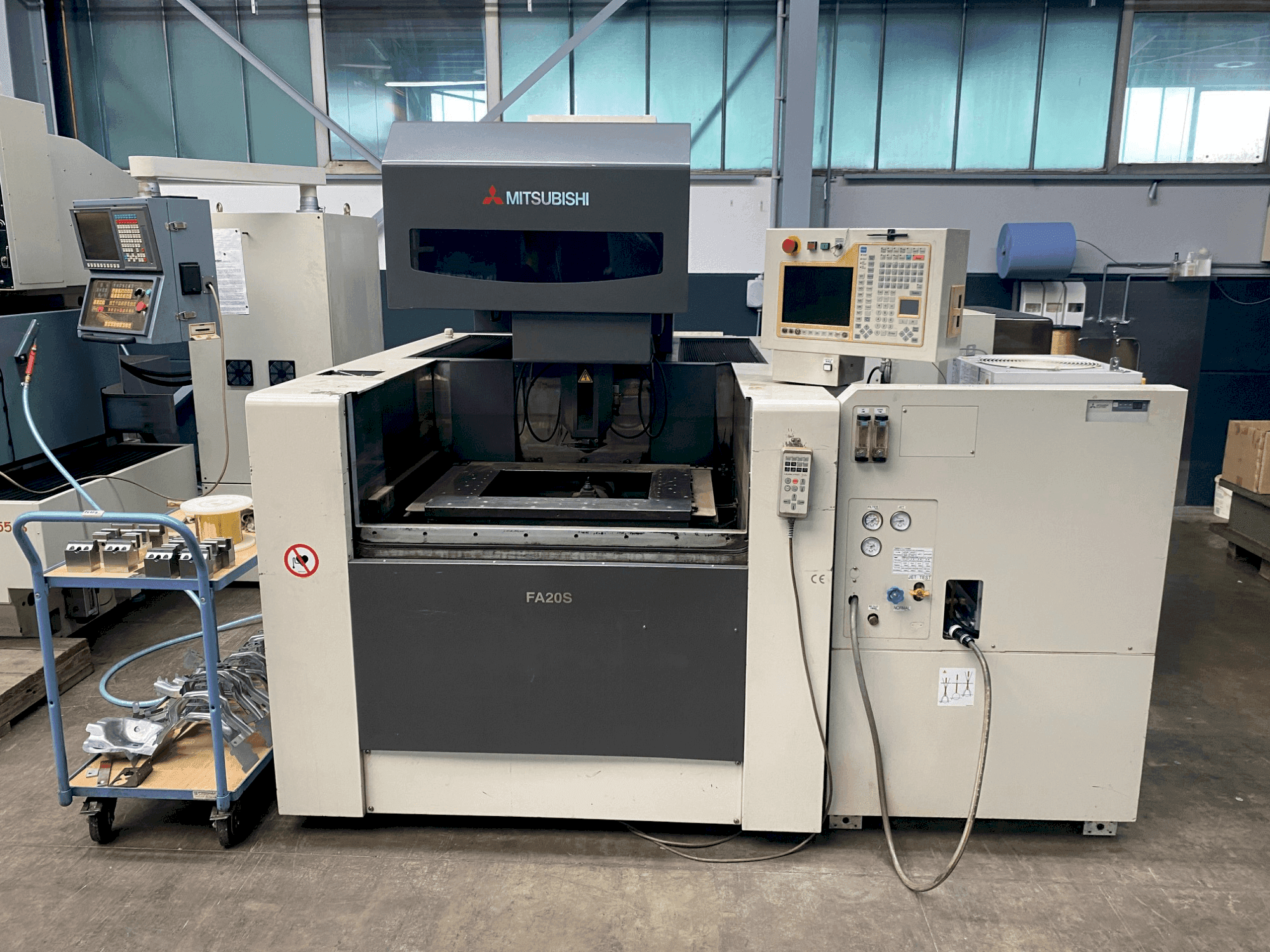 Front view of Mitsubishi FA 20 SM machine