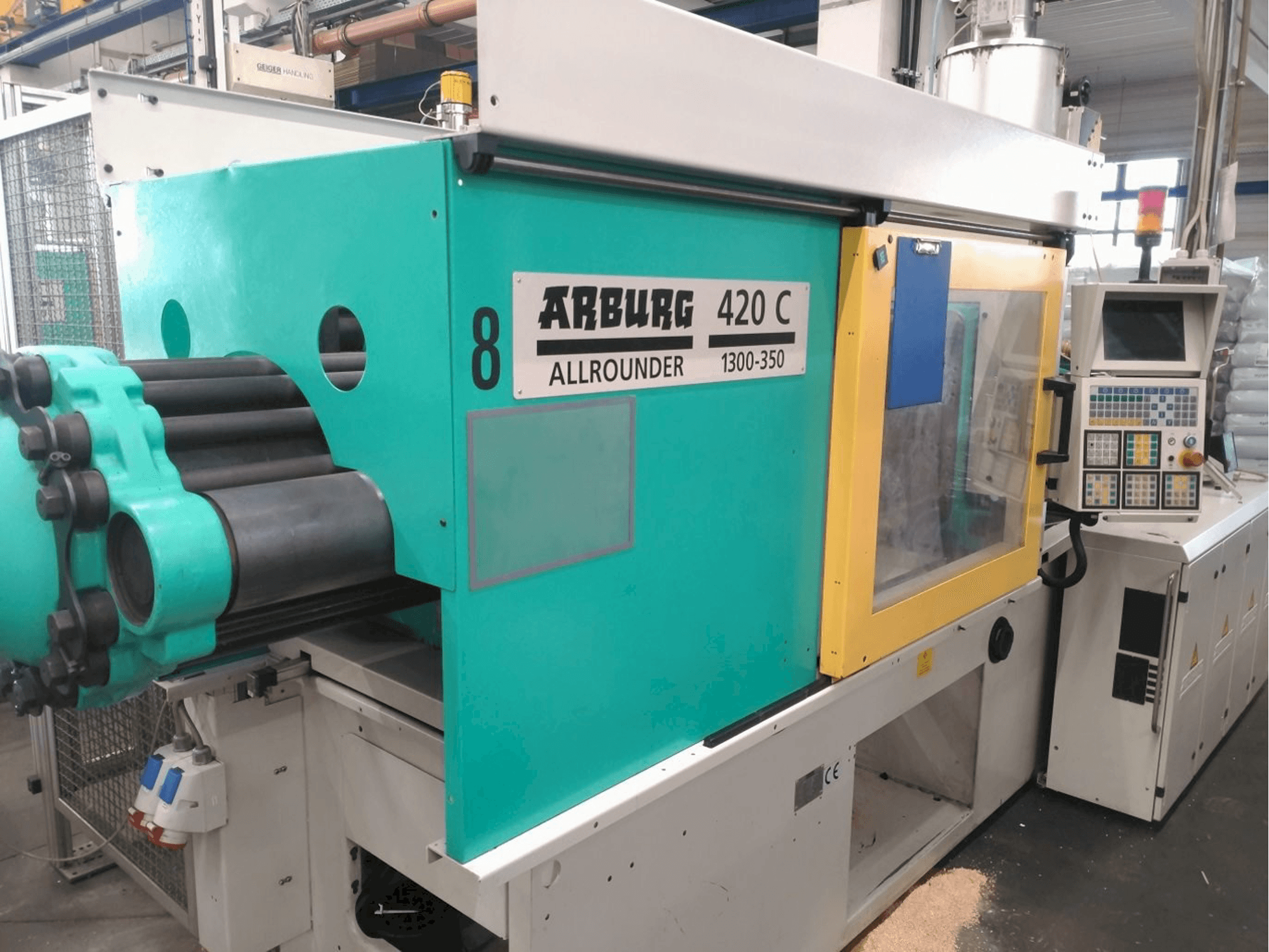 Front view of Arburg 420 C 1300-350 machine