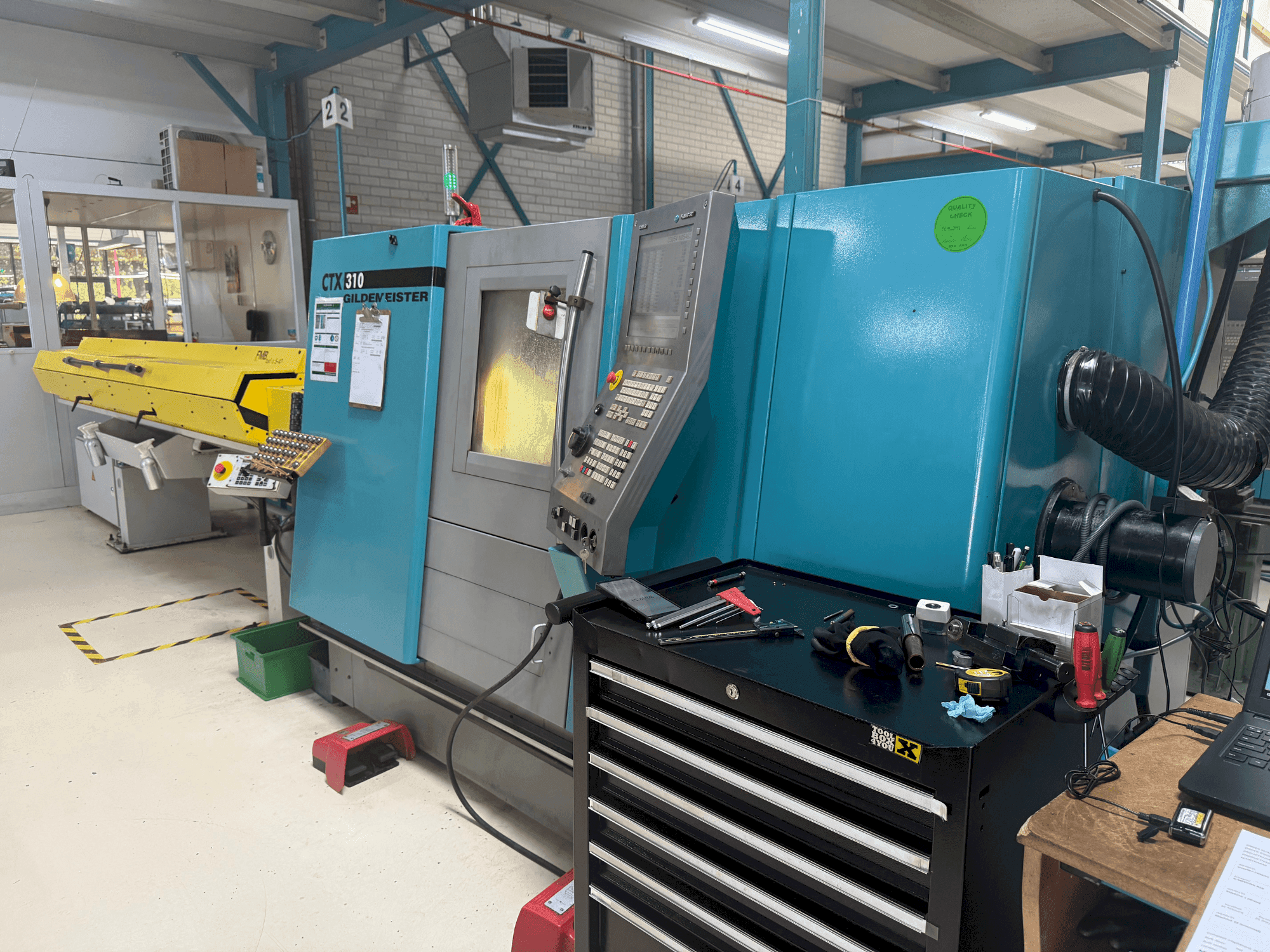 Front view of DMG Gildemeister CTX 310 machine