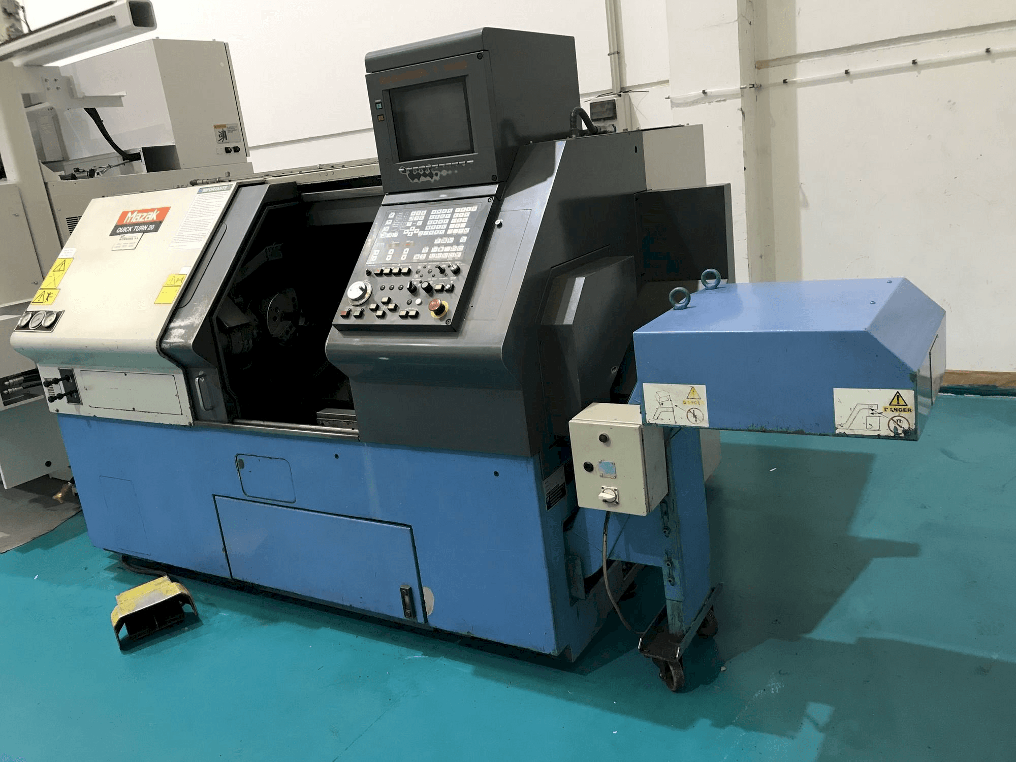 Front view of Mazak QUICK TURN 20 machine