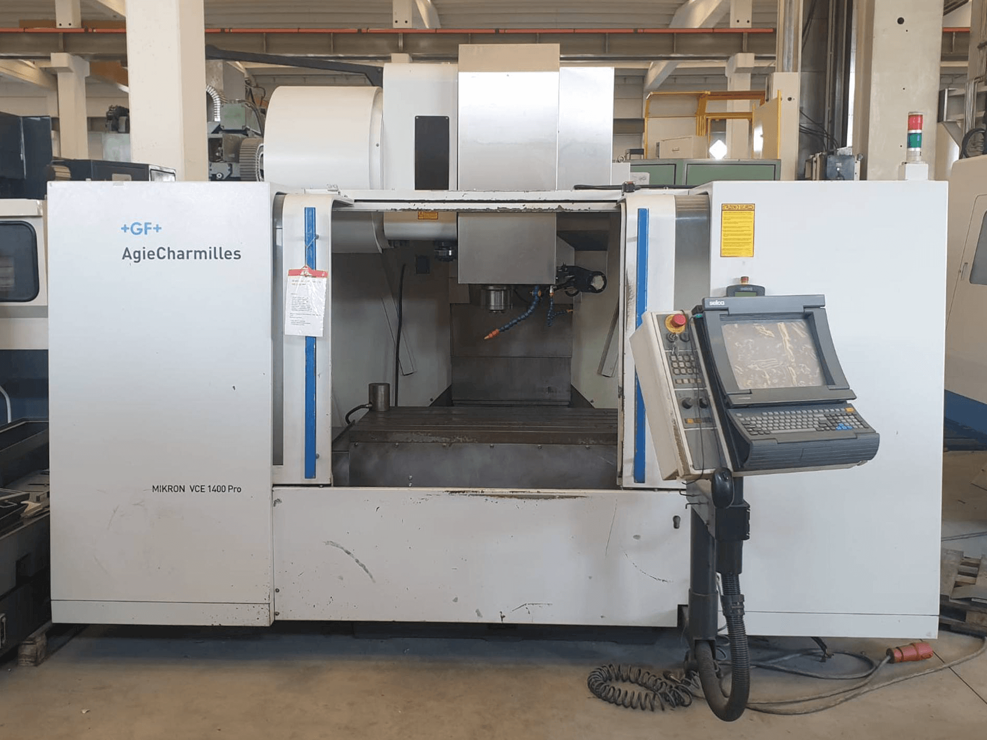 Front view of AgieCharmilles MIKRON VCE 1400 PRO machine
