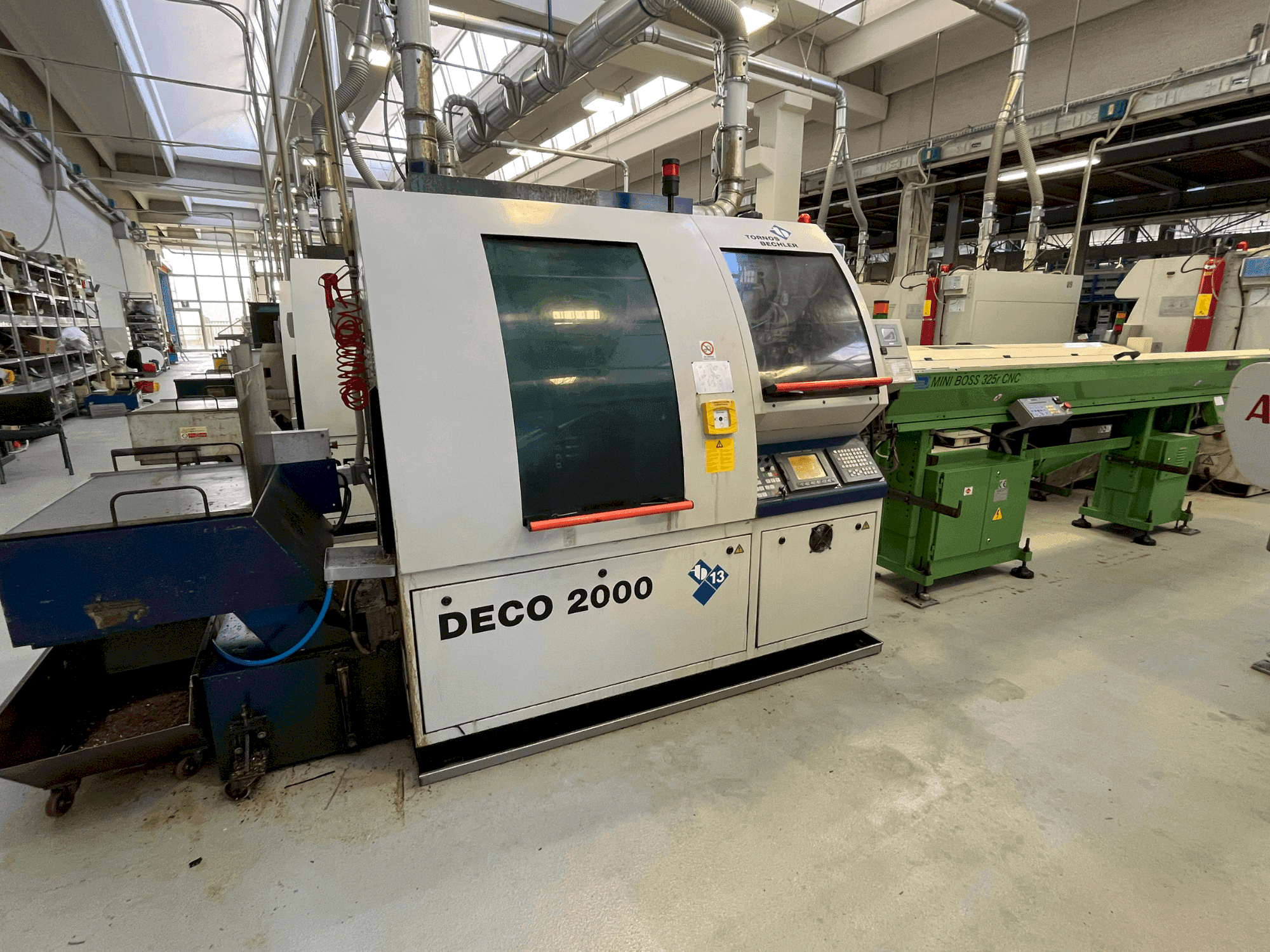 Front view of TORNOS DECO 2000/13 machine
