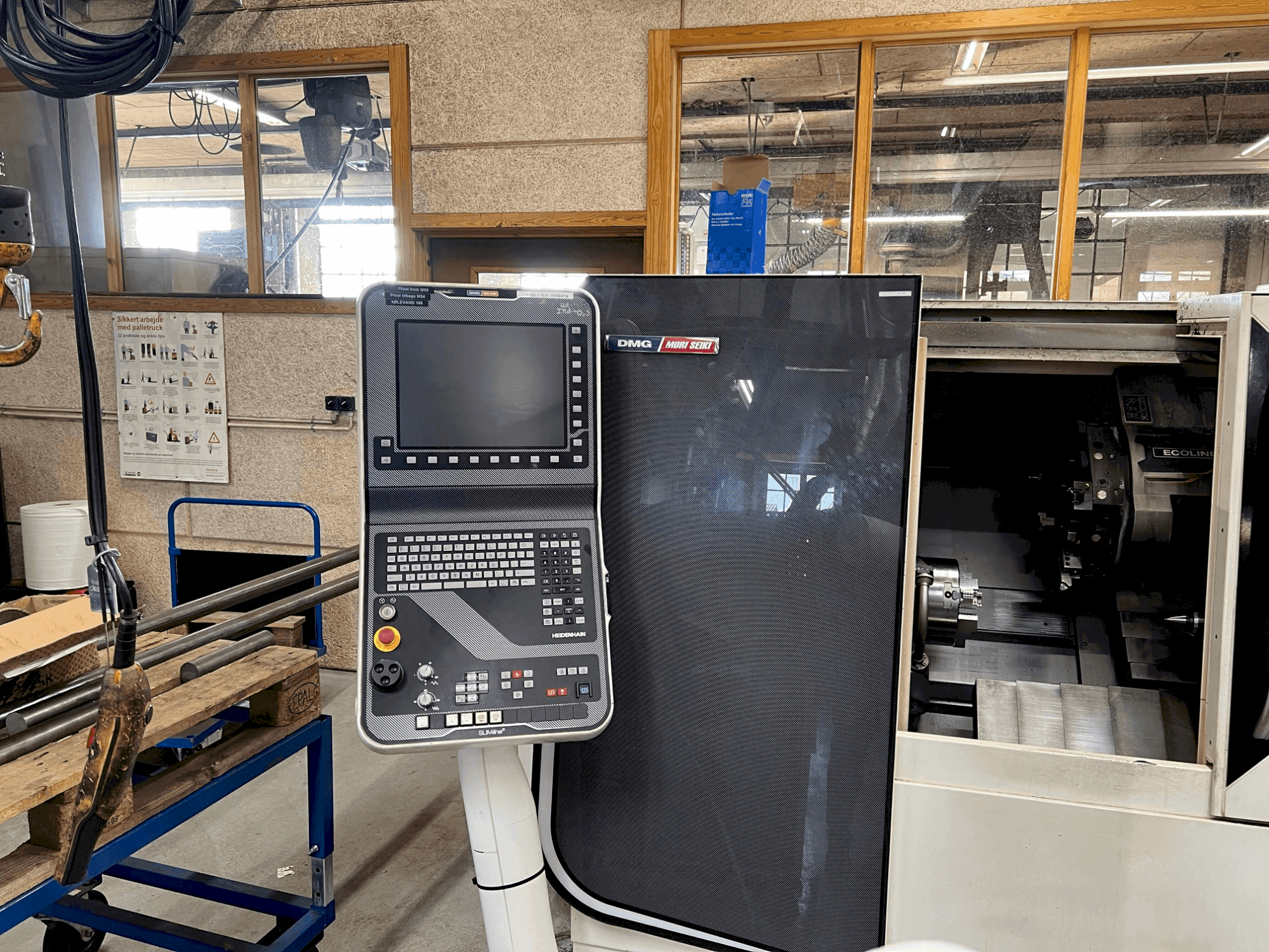 Front view of DMG Mori Seiki CTX 310 ecoline machine