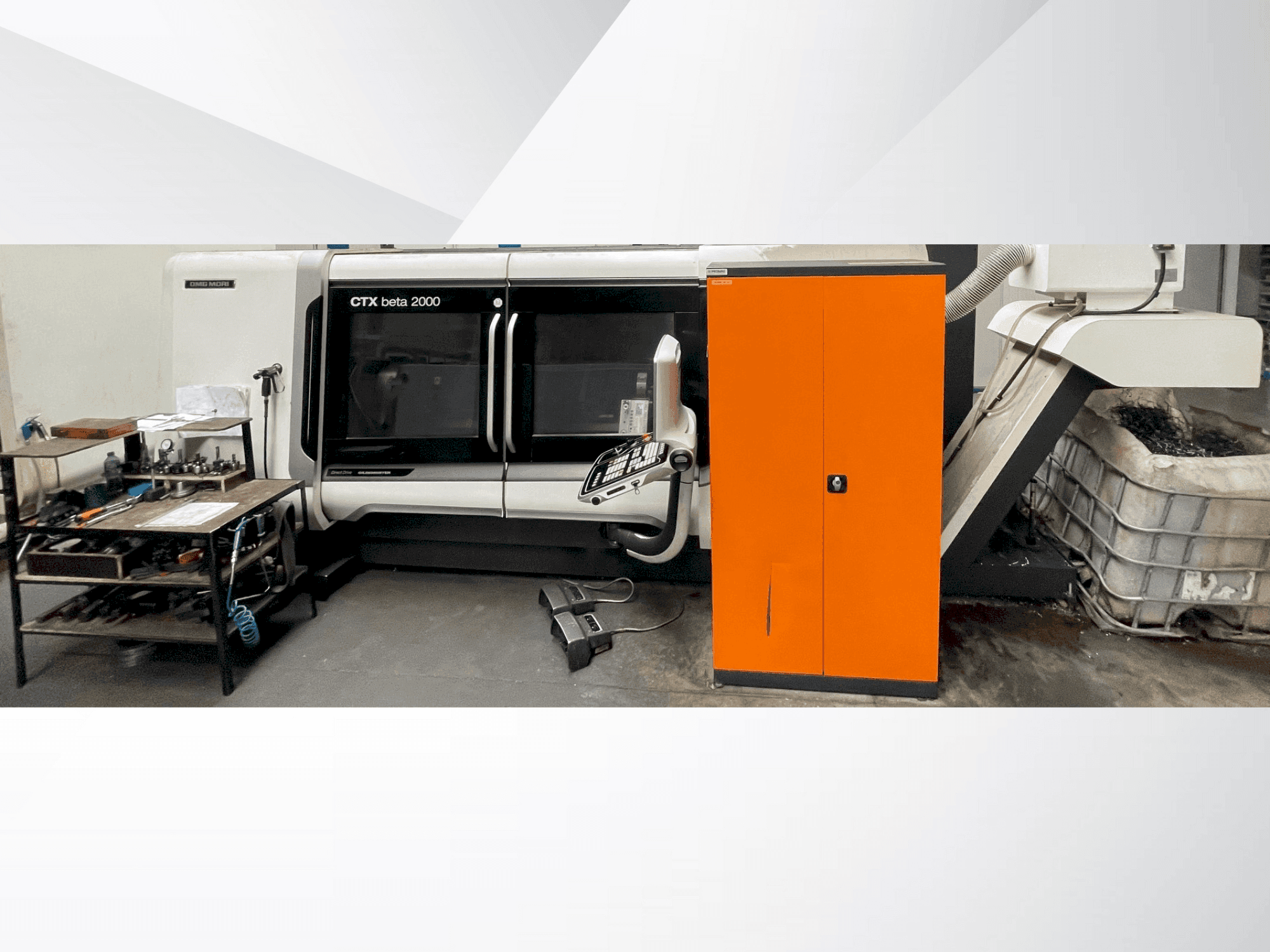 Front view of DMG MORI CTX 2000 machine