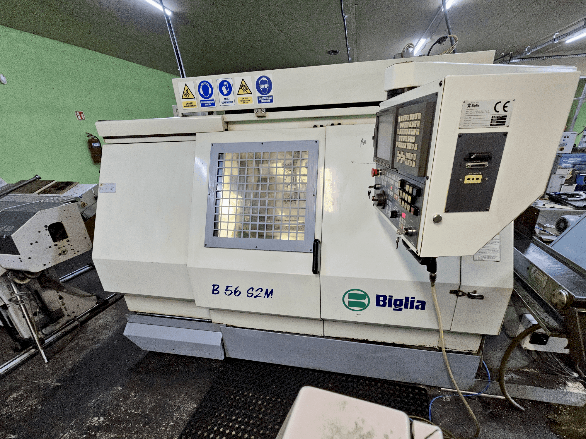 Front view of Biglia B56 S2M machine