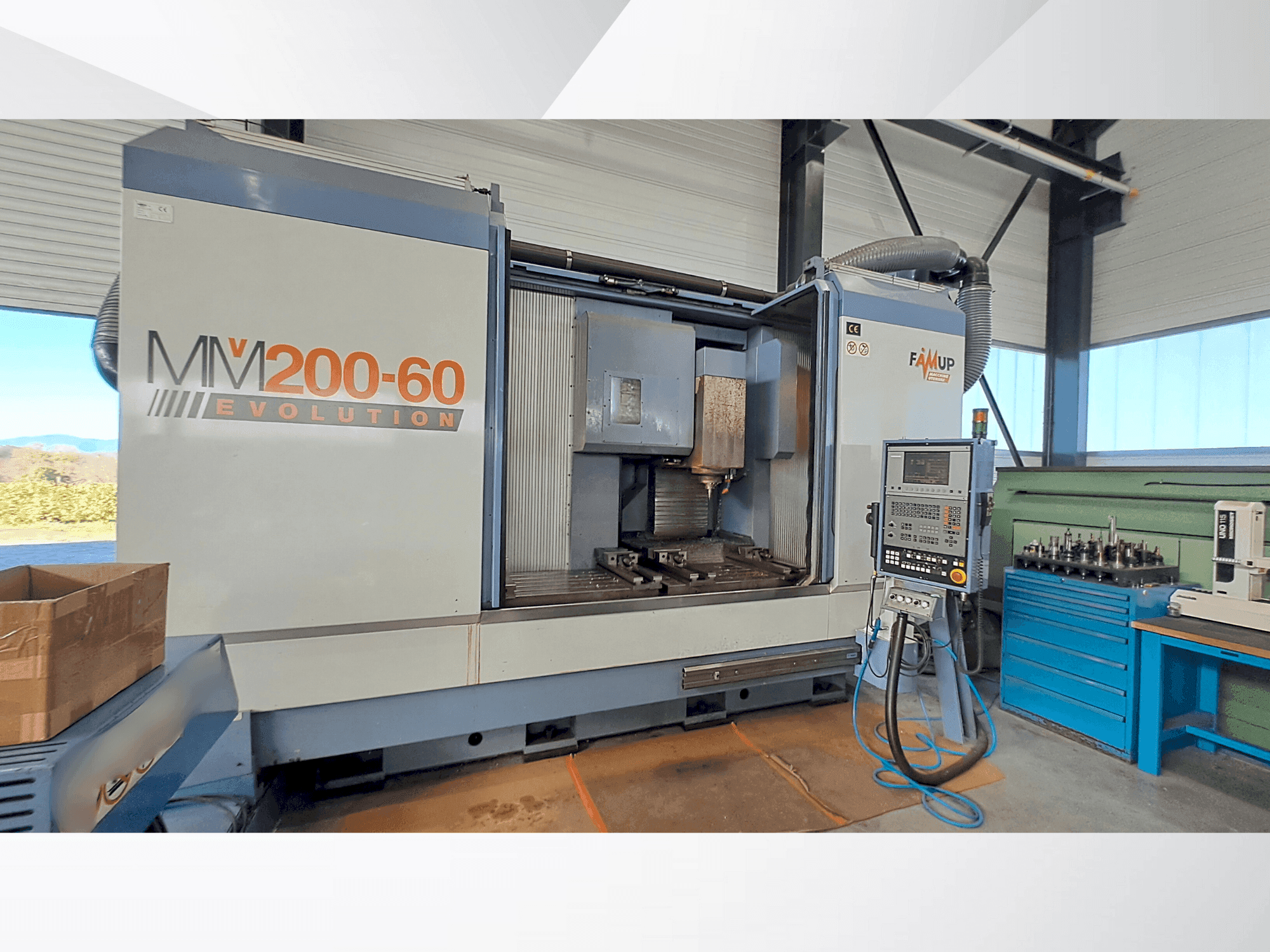Front view of FAMUP MMV 200/60 machine