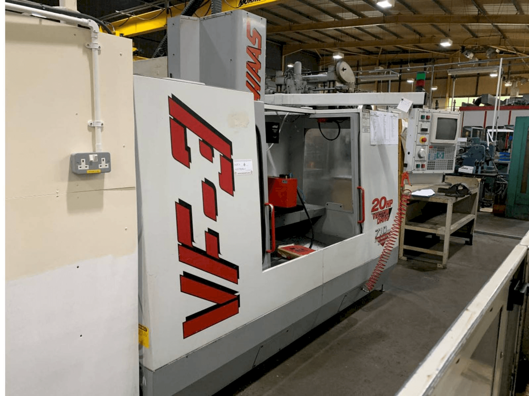 Front view of HAAS VF3 machine
