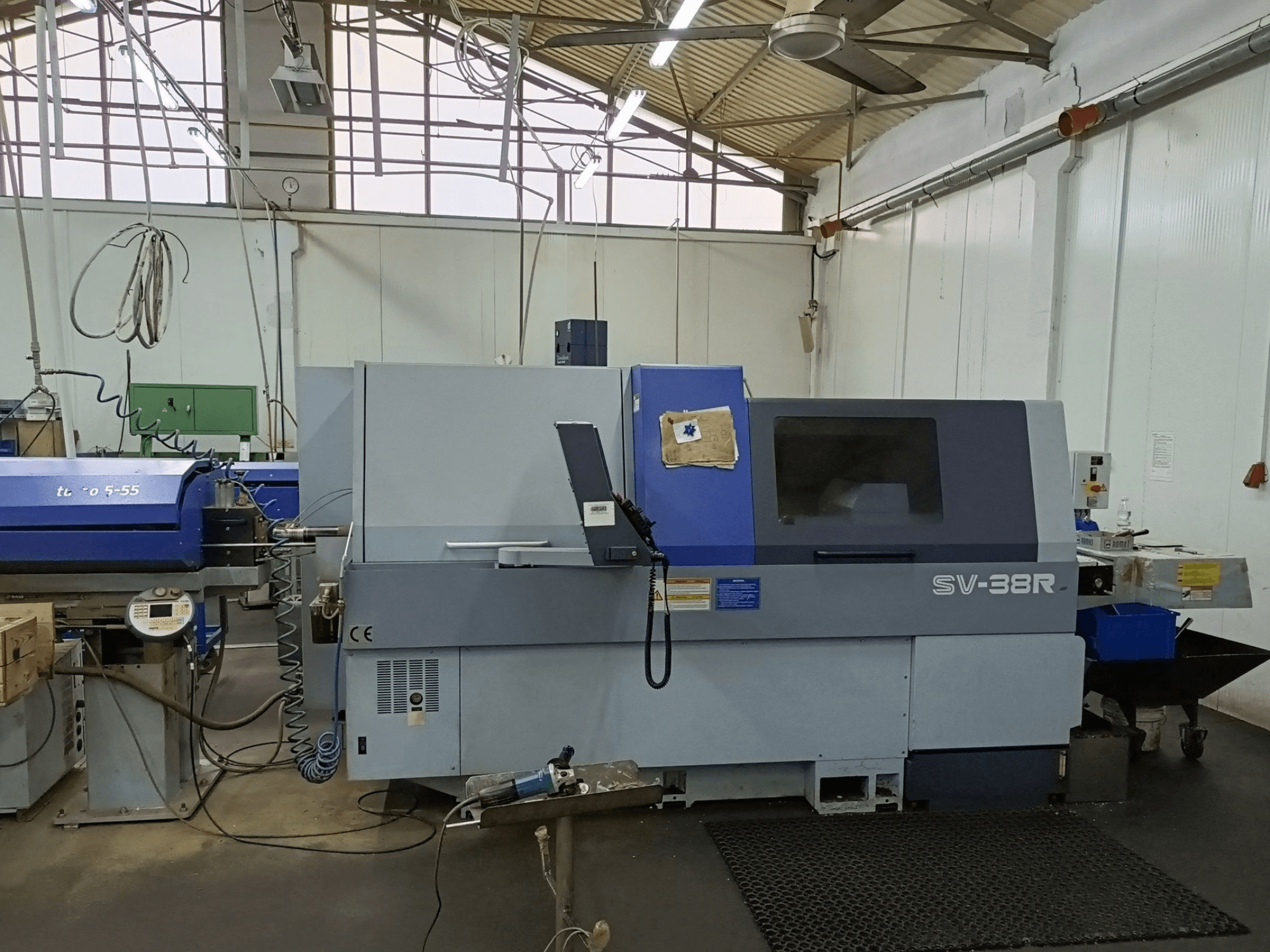 STAR MICRONICS SV-38R type B Swiss Type Turning Machine, front view showing control panel and machining area.