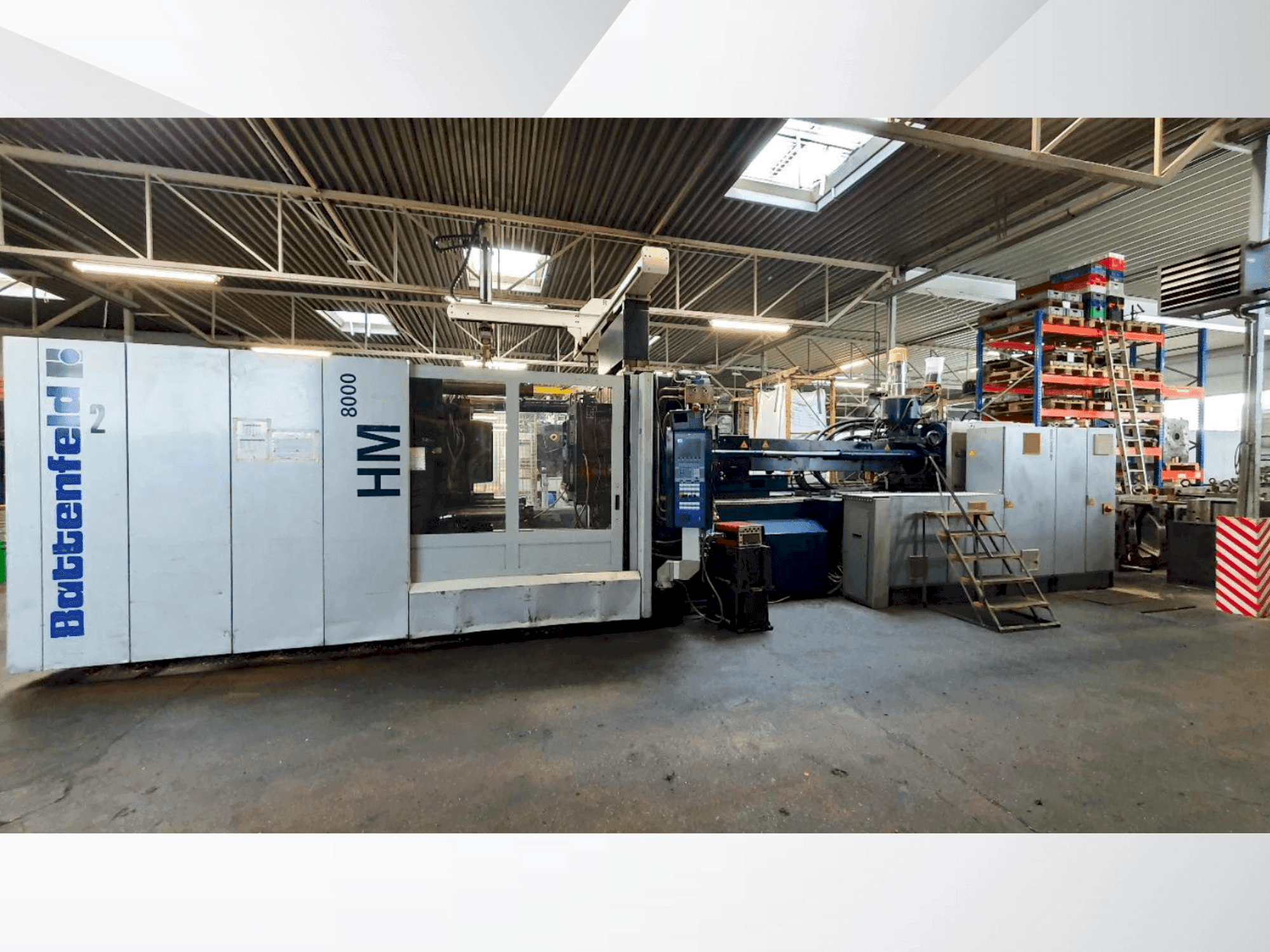 Front view of Battenfeld HM 2P 800-7700 machine