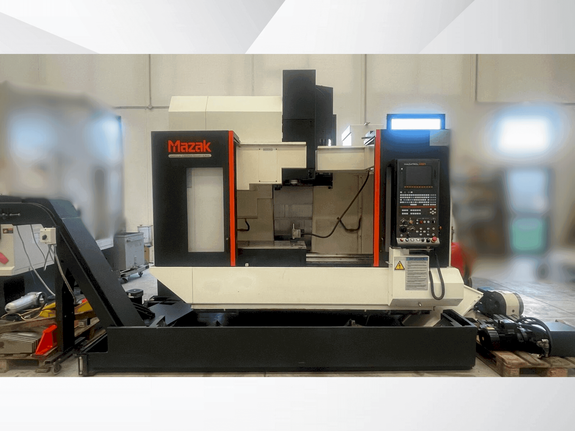 Front view of Mazak VERTICAL CENTER SMART 530C machine