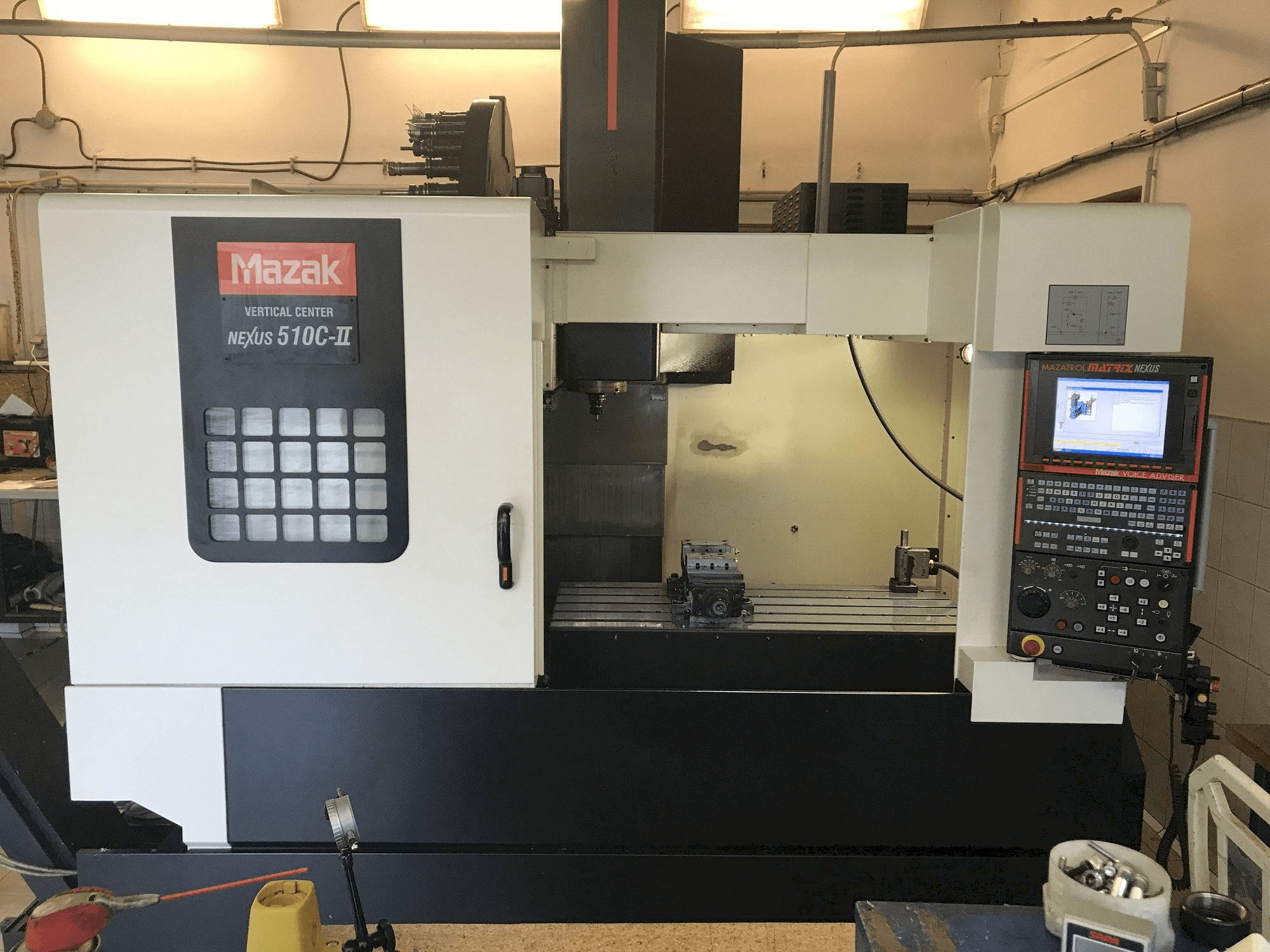 Front view of Mazak Nexus 510C-II machine