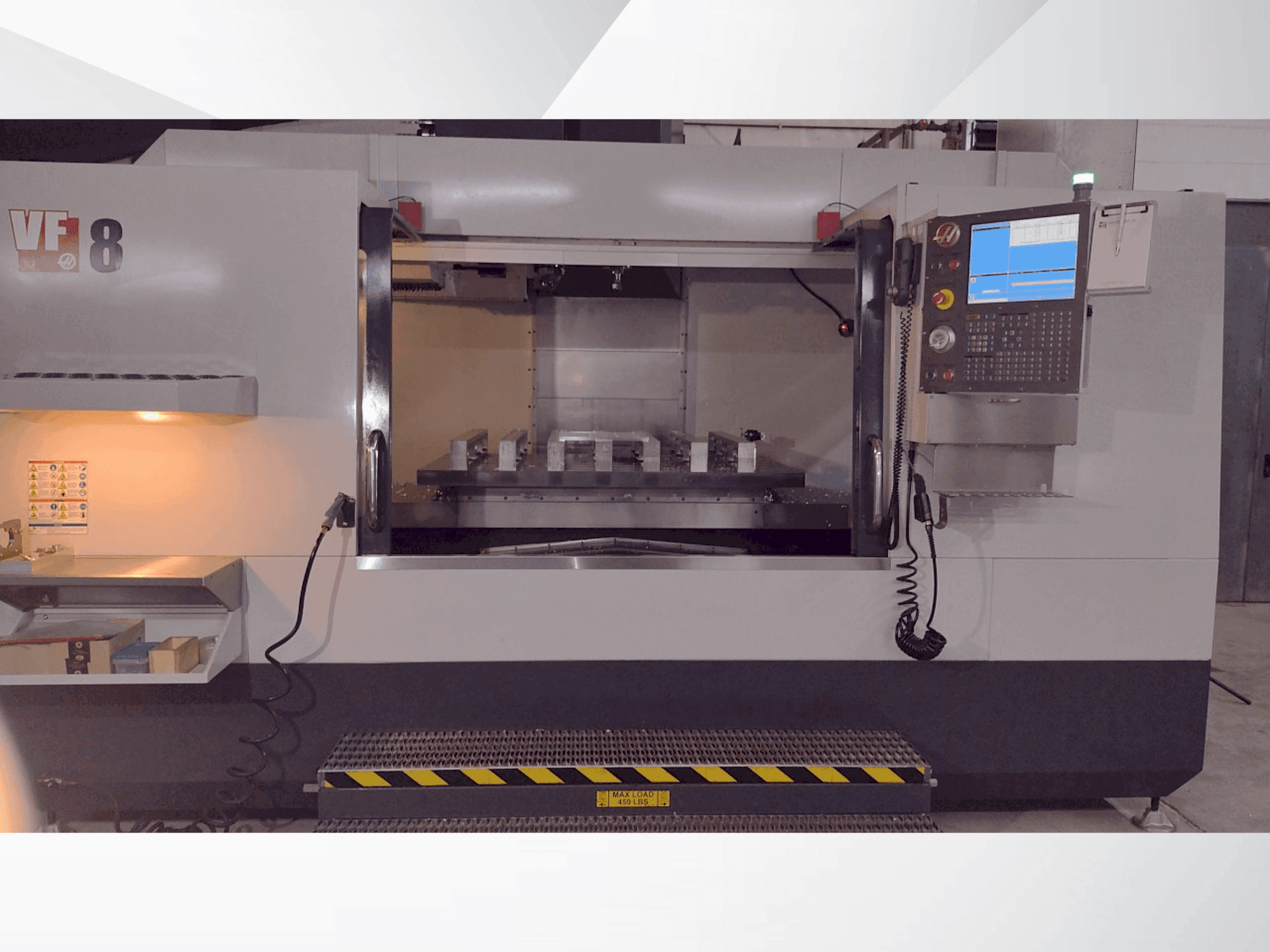 Front view of HAAS VF-8/40 machine