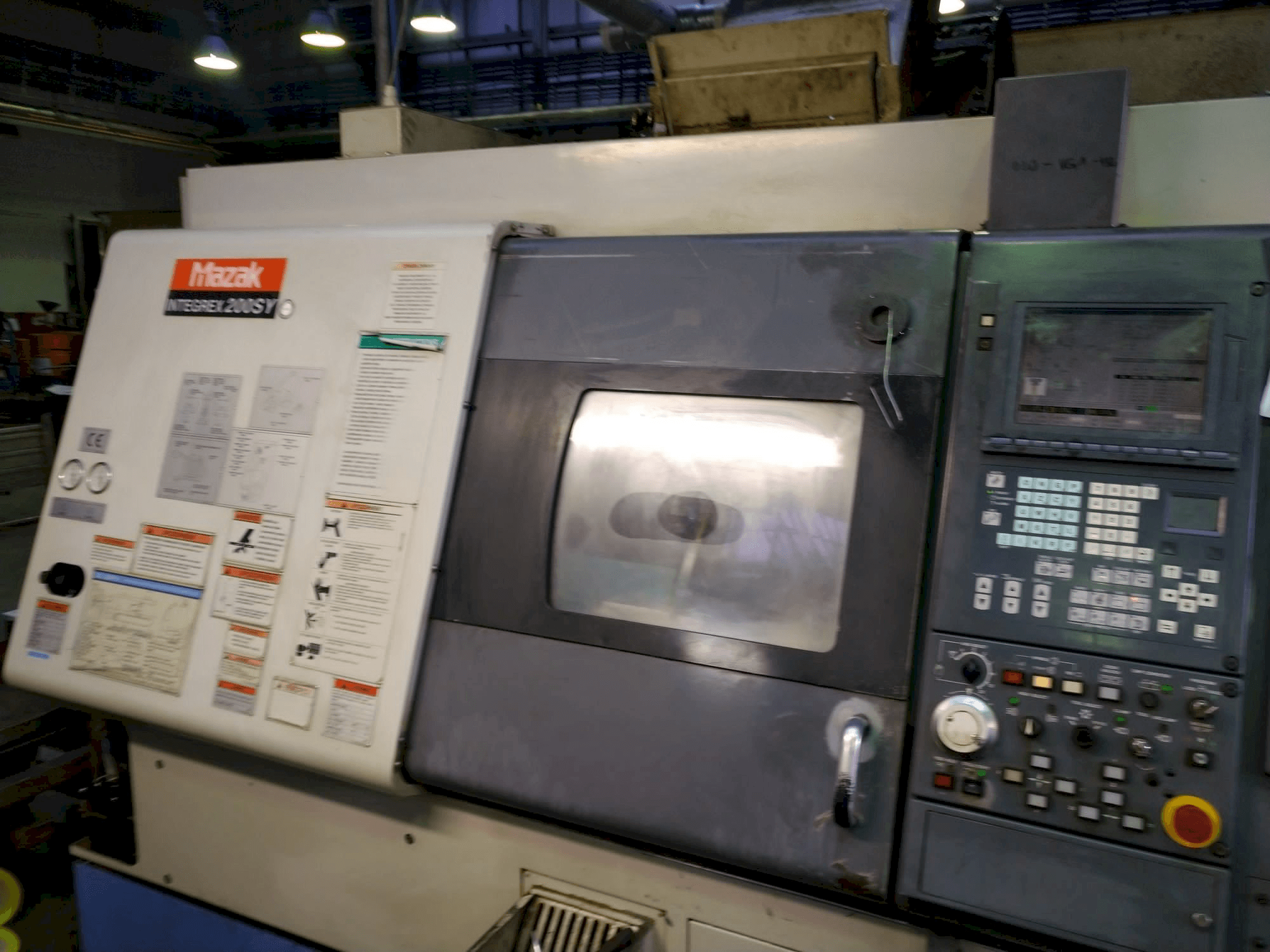 Left side view of Mazak Integrex 200 SY machine