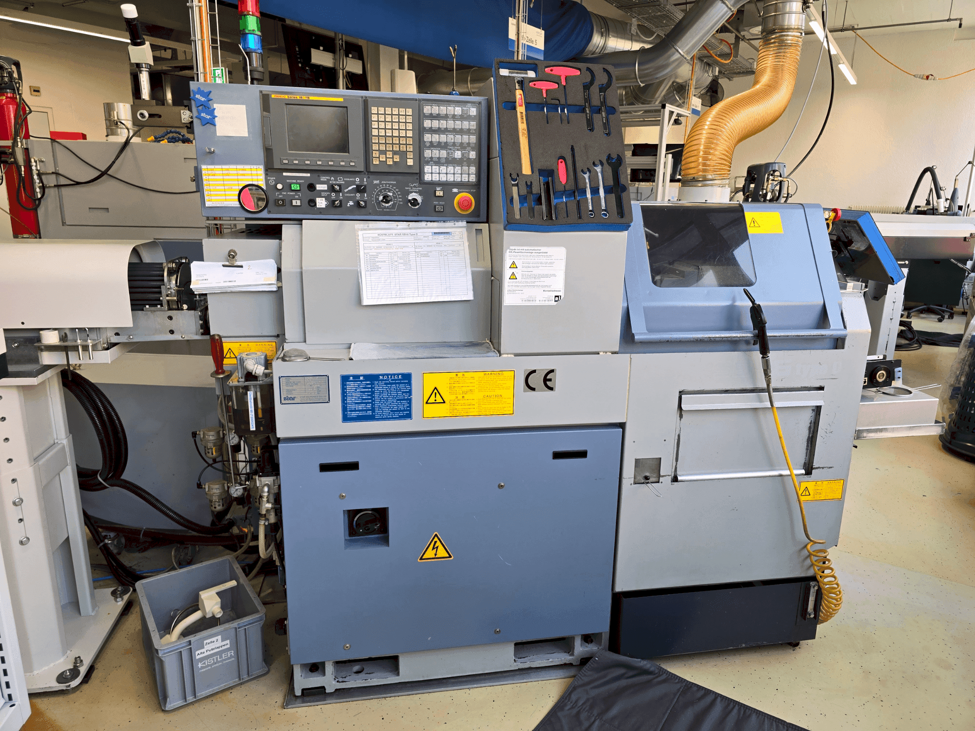 Front view of STAR MICRONICS SB-16D machine