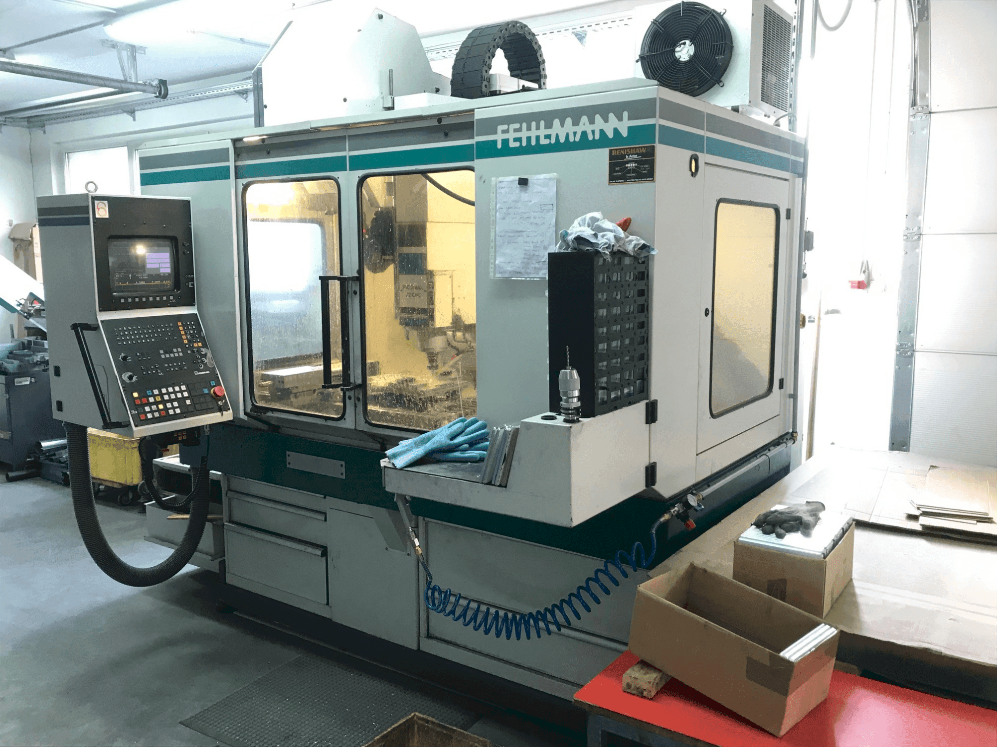 Front view of FEHLMANN Picomax 82 CNC machine