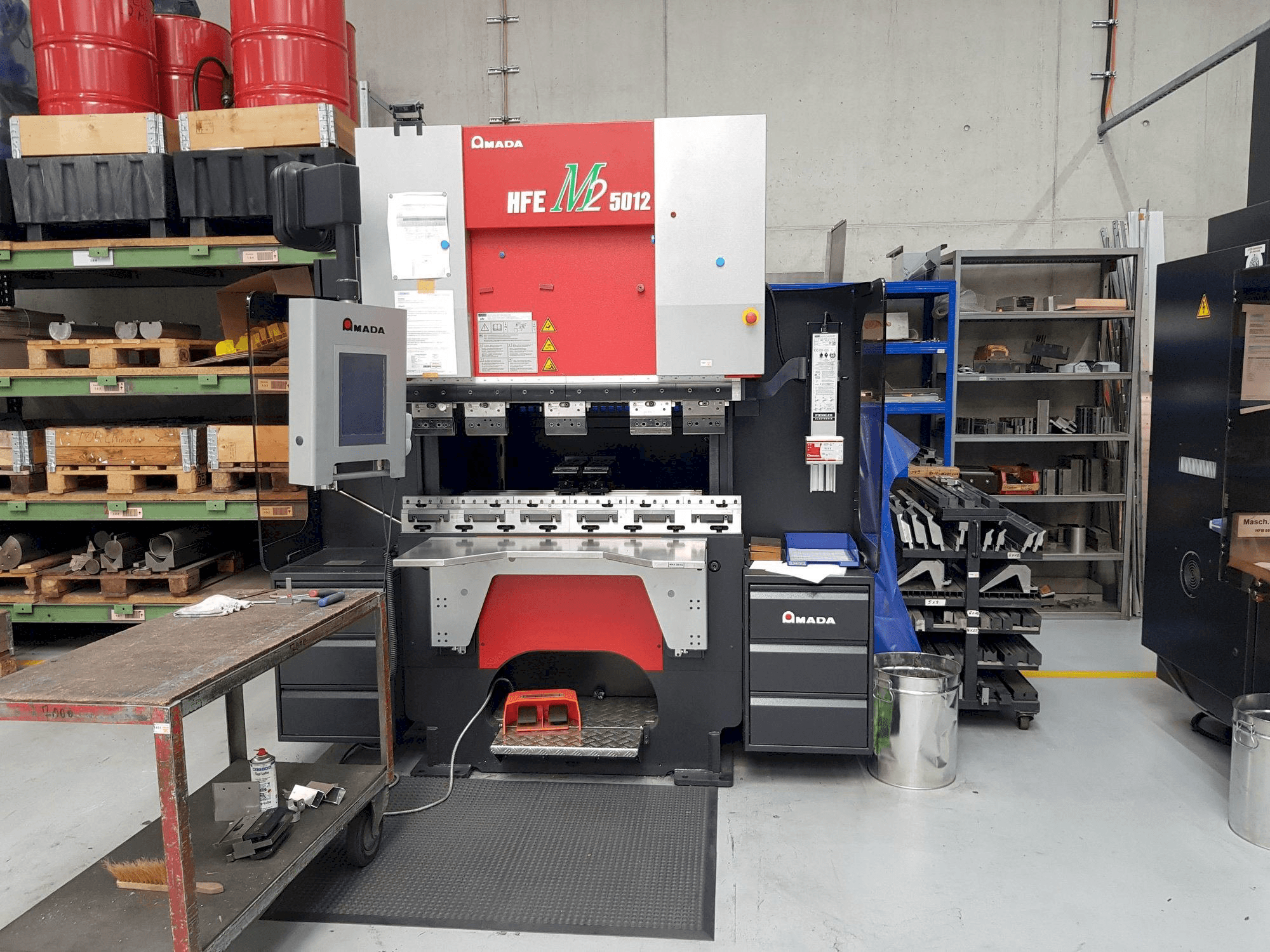 Front view of AMADA HFE M2 5012 machine