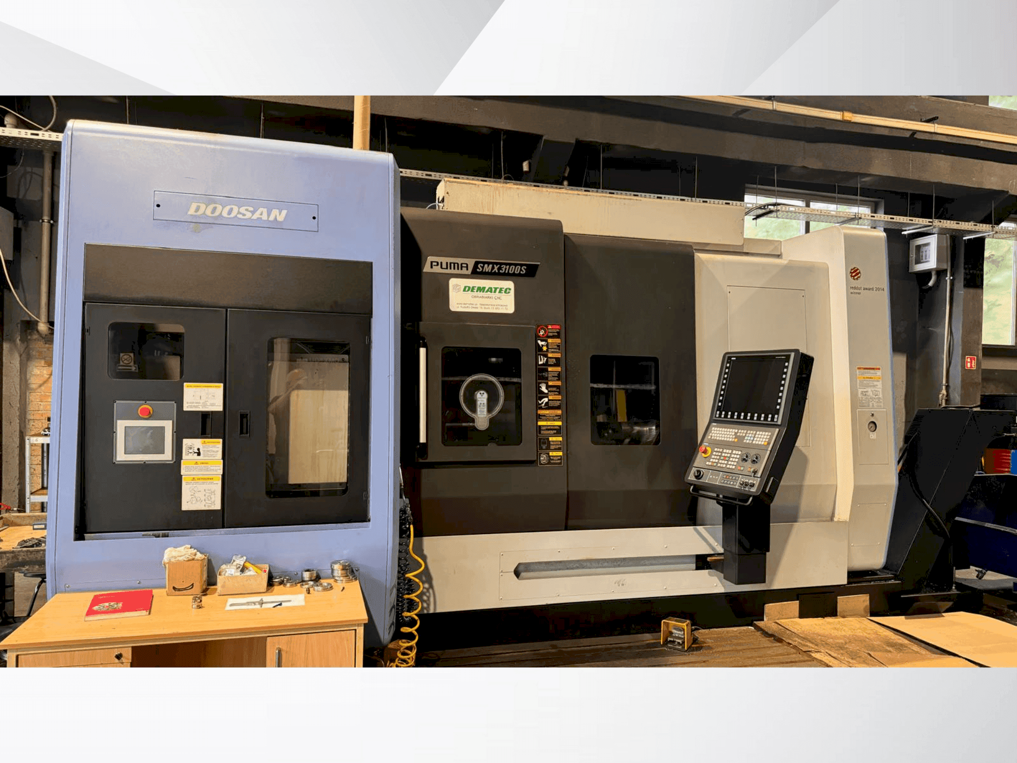 Front view of DOOSAN PUMA SMX 3100 S machine