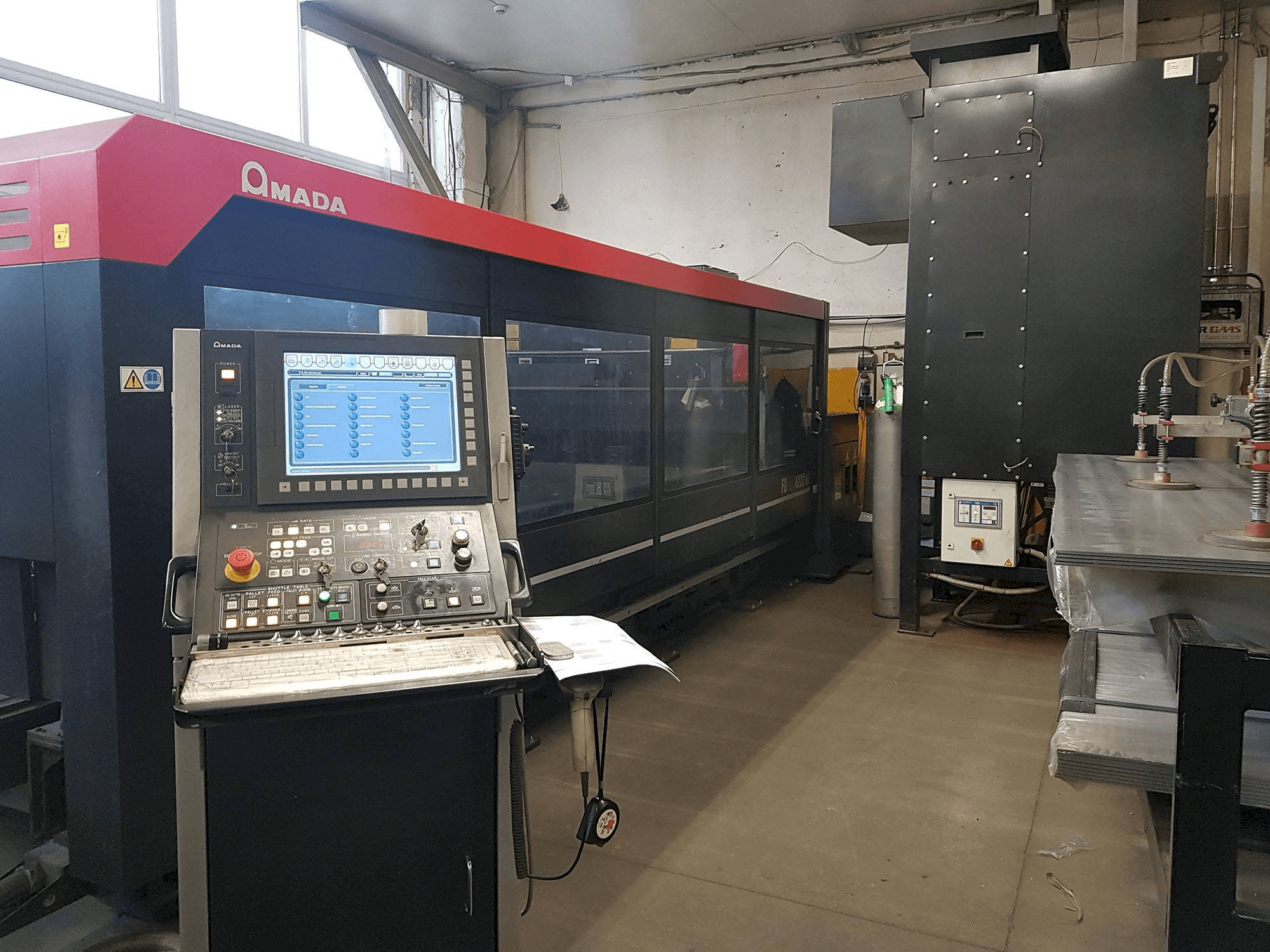 Front view of AMADA FOM2 4222NT machine