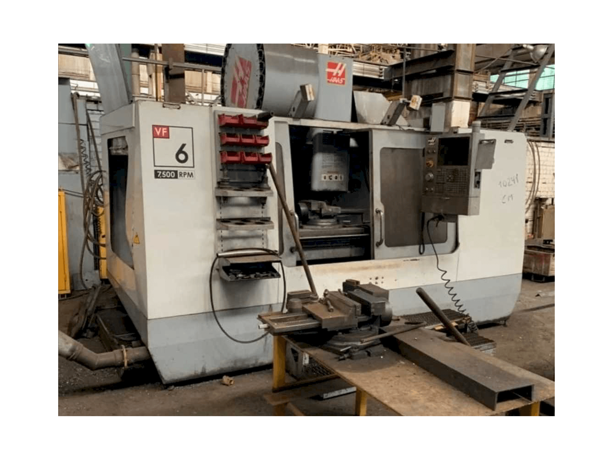 Front view of HAAS VF-6/50 machine