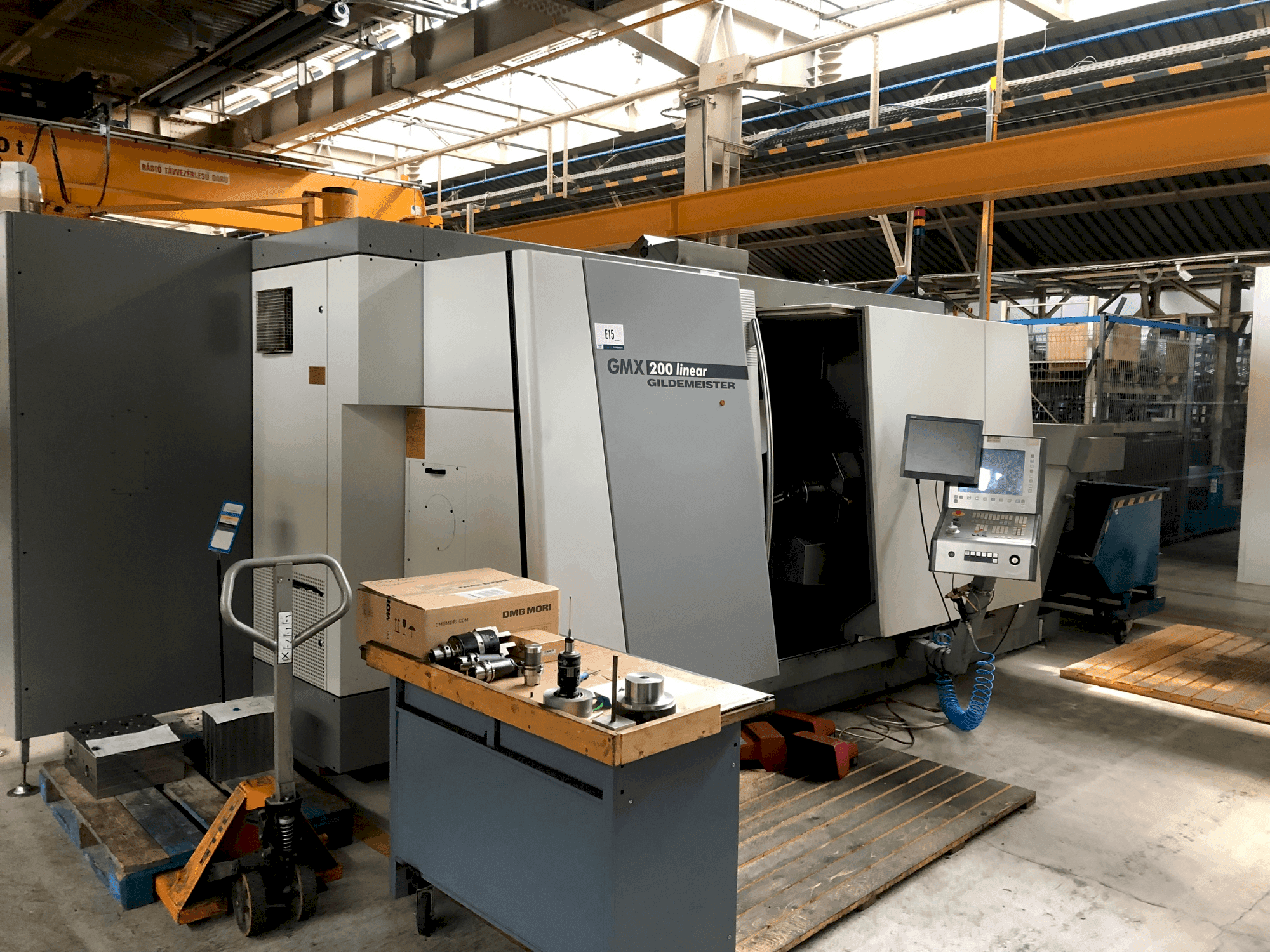 Front view of DMG MORI GMX 200 Linear (2004) machine
