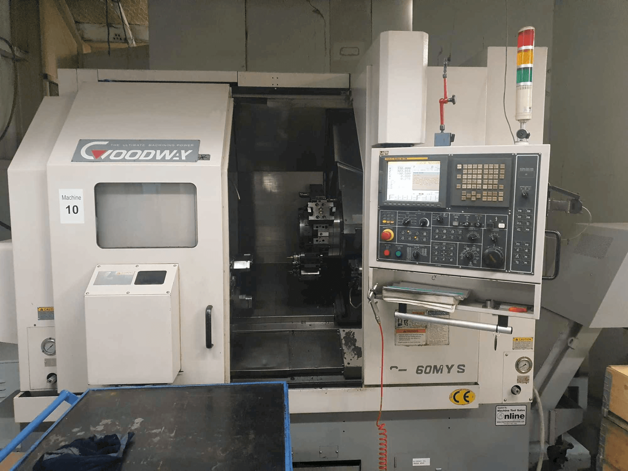 Front view of Goodway GS-260MYS machine