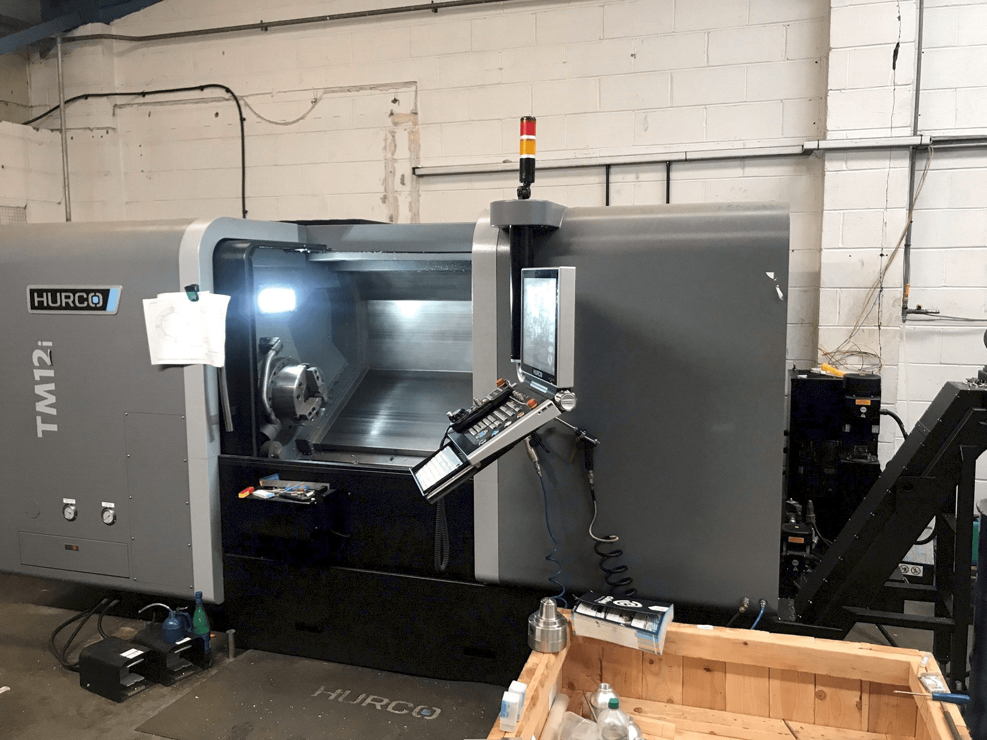 Front view of Hurco TM12i machine