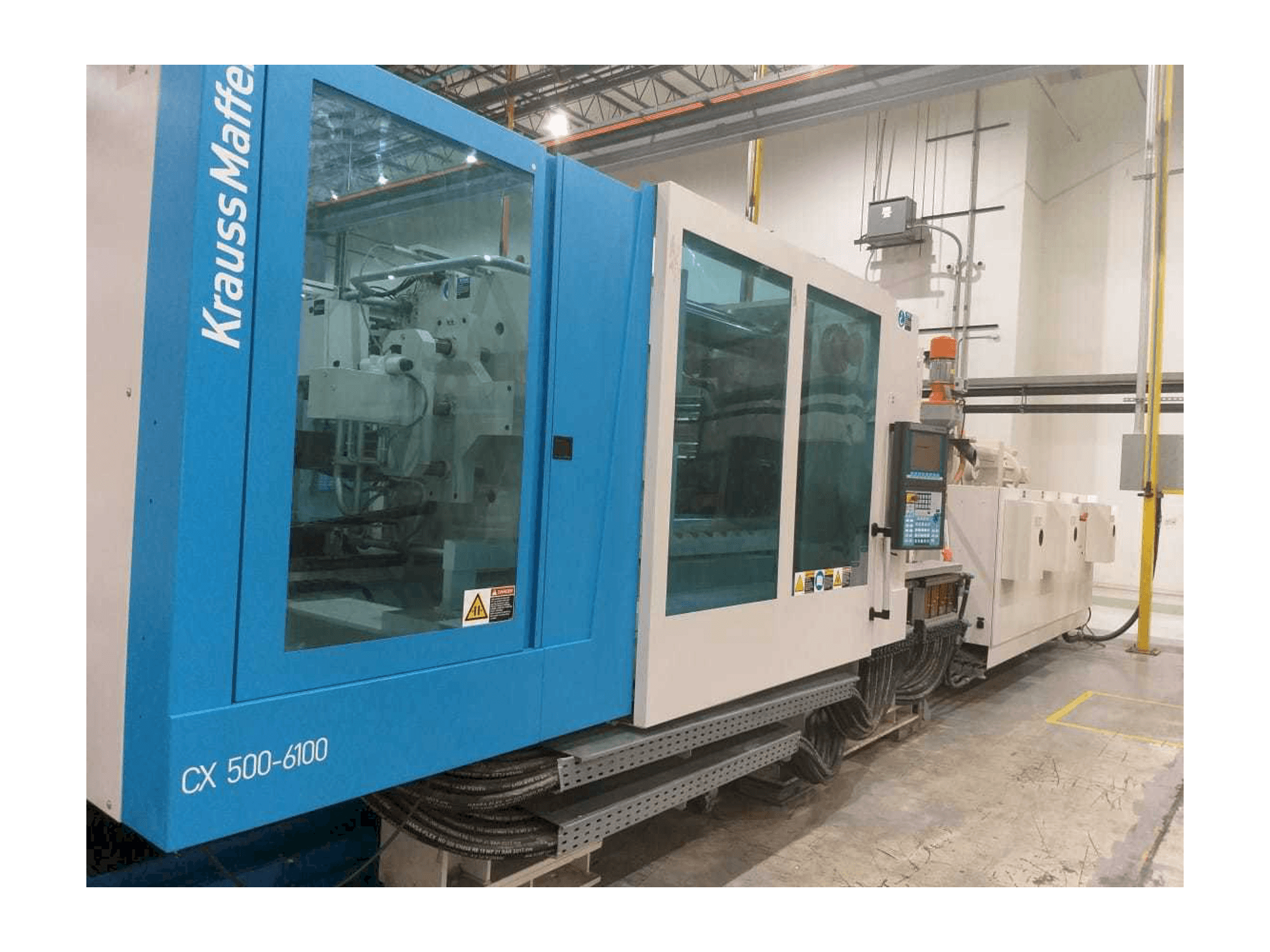 Front view of Krauss Maffei 500-6100 CX machine